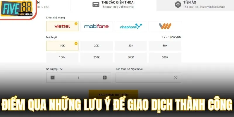 Điểm qua những lưu ý để giao dịch thành công