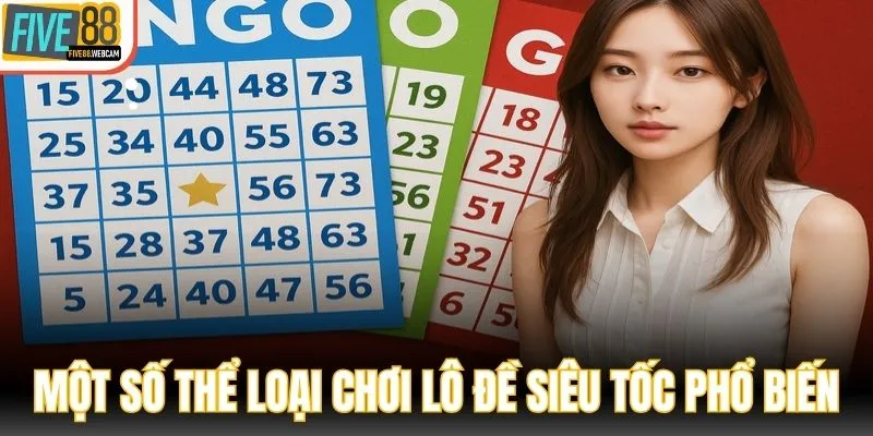 Một số thể loại chơi lô đề siêu tốc phổ biến