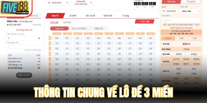 Thông tin chung về lô đề 3 miền
